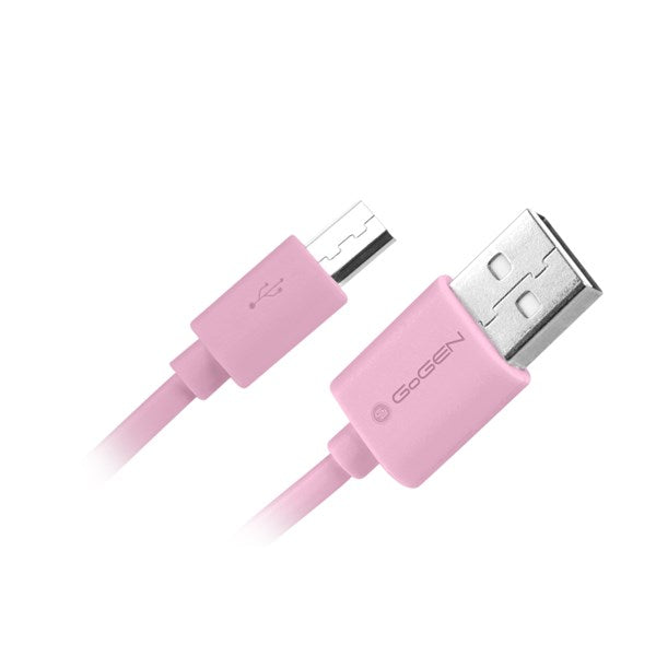 Kábel GoGEN USB/micro USB, 0,9m (MICUSB 100 MM13) rózsa