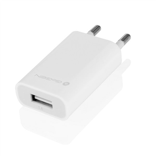 Hálózati töltő GoGEN ACH 101 C,1x USB +  microUSB kabel 1,2m (GOGACH101CW) fehér