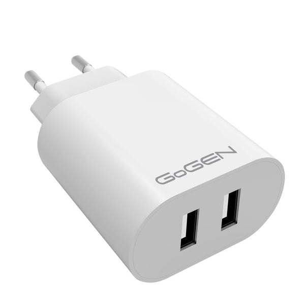 Hálózati töltő GoGEN ACH 206, 2x USB-A, 24W (ACH206W) fehér