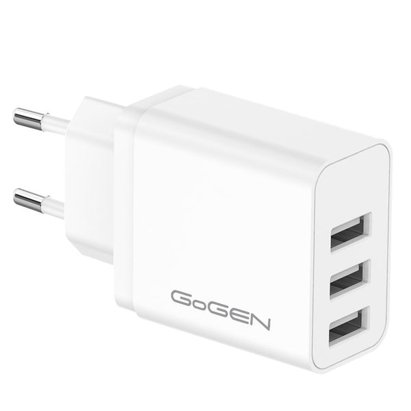 Hálózati töltő GoGEN ACH 301, 3x USB-A, 15,5W (ACH301W) fehér