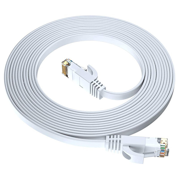 Kábel GoGEN síťový (RJ45), plochý, CAT6, 0,5m (NET050MM03) fehér