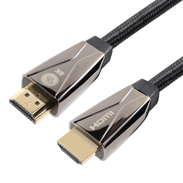 Kábel GoGEN HDMI 2.1 / 8K UHD, 1m, pozlacený, opletený (HDMI100MM09) fekete