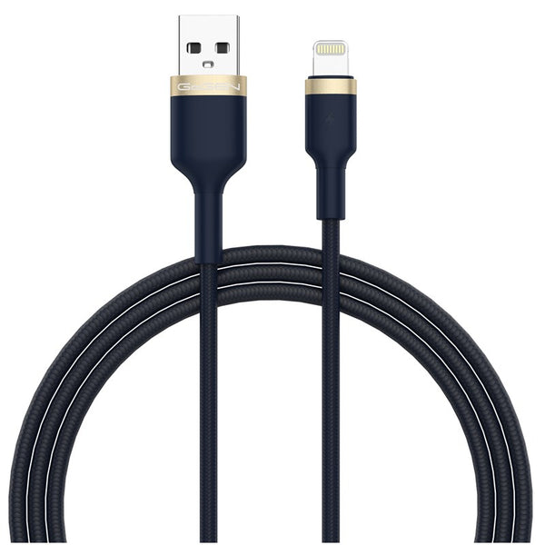 Kábel GoGEN USB-A / Lightning, 1m, opletený (LIGHTN100MM07) kék