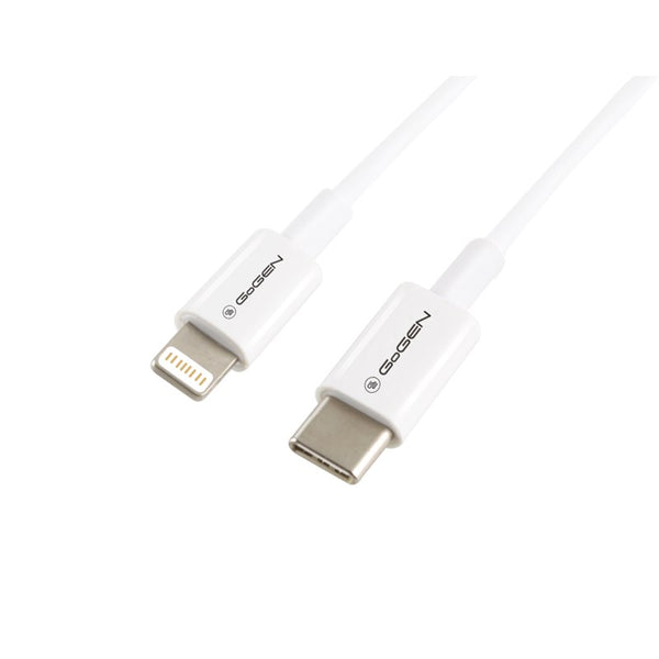 Kábel GoGEN USB-C / Lightning, 1m (USBC8P100MM02) fehér