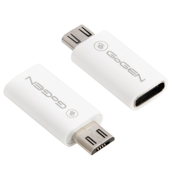 Redukce GoGEN micro USB (M) / USB-C (F) (MICUSBCMF01) fehér