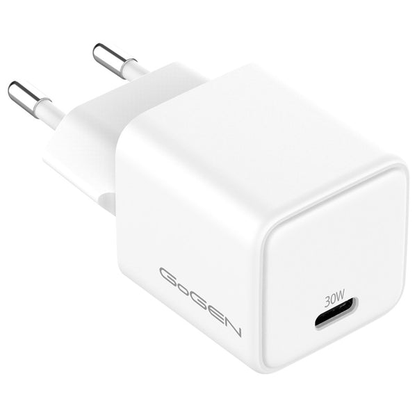 Hálózati töltő GoGEN ACHPD130, USB-C PD 30W (ACHPD130W01) fehér